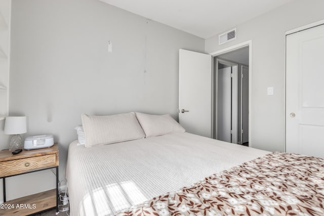 bedroom with a closet