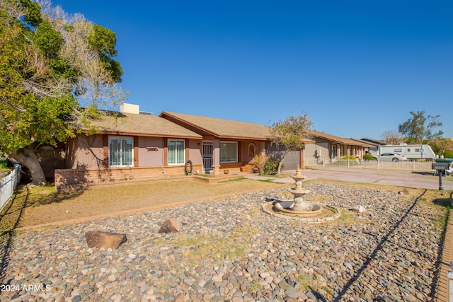 view of ranch-style home