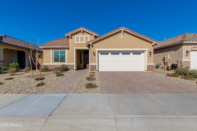 view of front of house featuring a garage