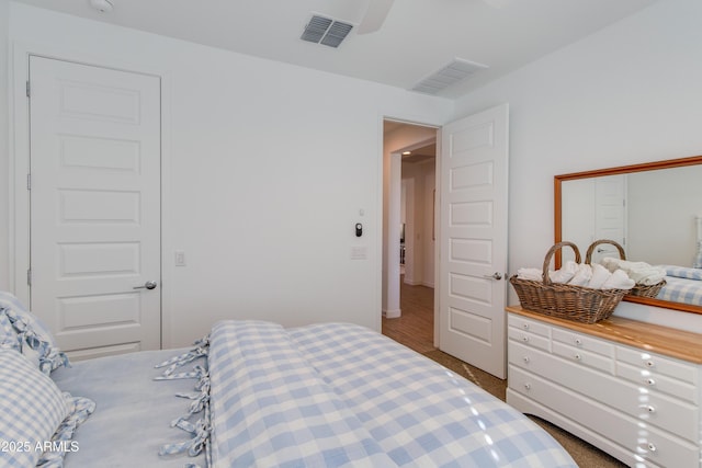 bedroom featuring carpet