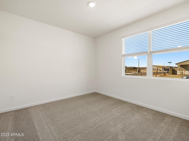 view of carpeted empty room