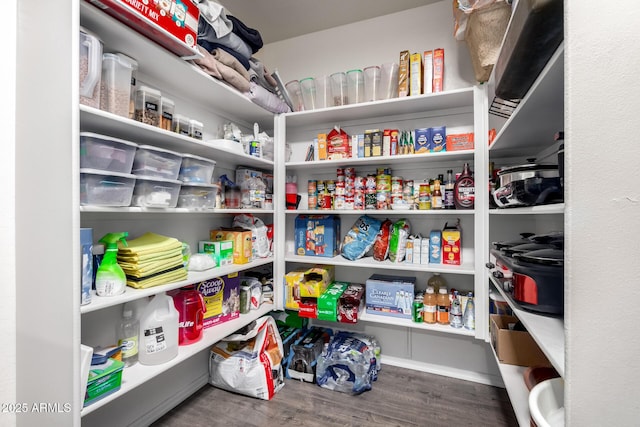 view of storage area