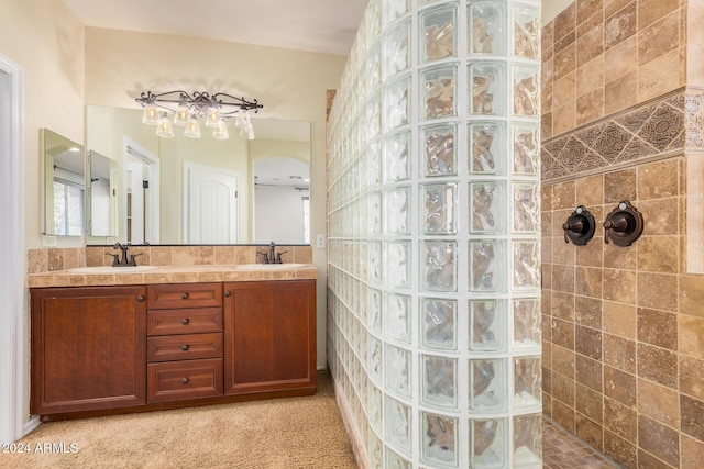 322 E Caribbean Dr, Casa Grande, AZ 85122 - full bathroom with a walk in shower and double vanity