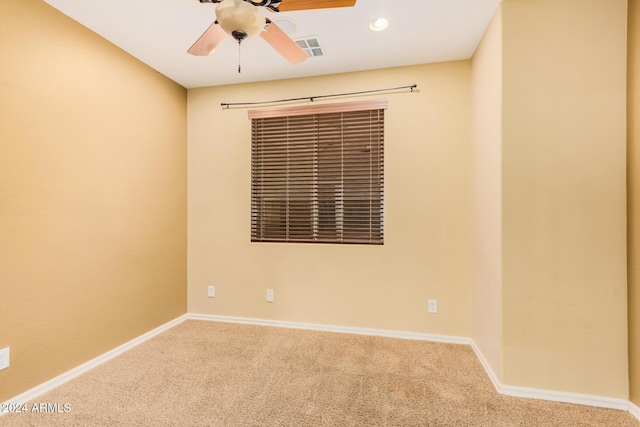 322 E Caribbean Dr, Casa Grande, AZ 85122 - empty room featuring ceiling fan, carpet, and baseboards
