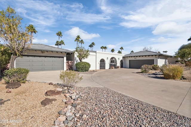 ranch-style home with a garage