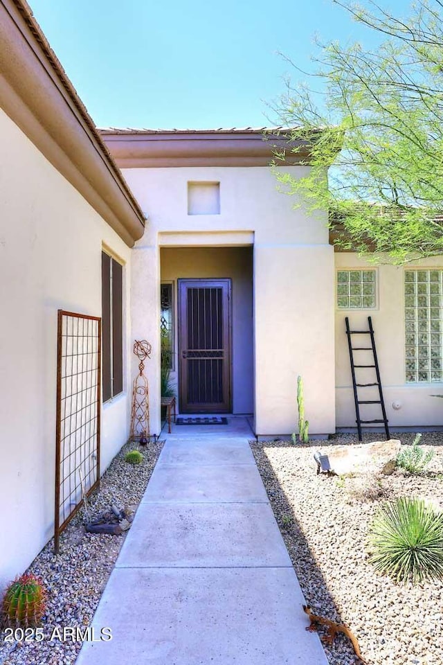 6937 E Purple Shade Cir, Scottsdale, AZ 85266 - property entrance with stucco siding