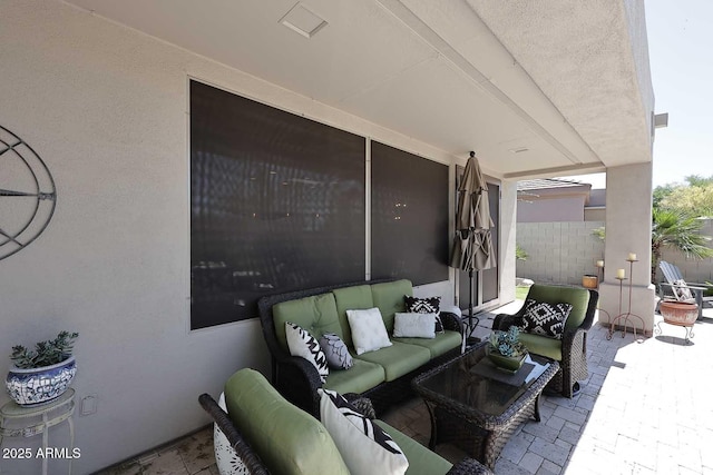 6937 E Purple Shade Cir, Scottsdale, AZ 85266 - view of patio featuring an outdoor living space