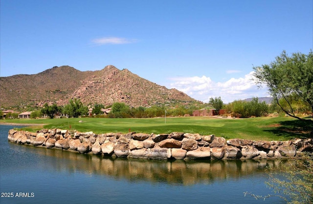 6937 E Purple Shade Cir, Scottsdale, AZ 85266 - water view featuring a mountain backdrop and a local golf course