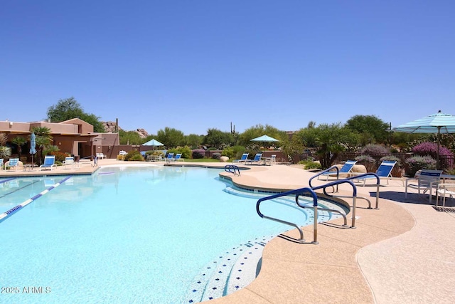 6937 E Purple Shade Cir, Scottsdale, AZ 85266 - community pool with a patio area