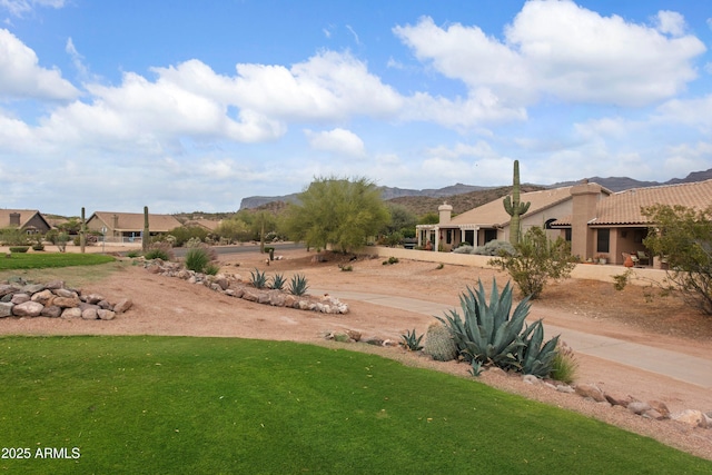 5552 S Feather Bush Ct, Gold Canyon, AZ 85118 - view of yard with a mountain view
