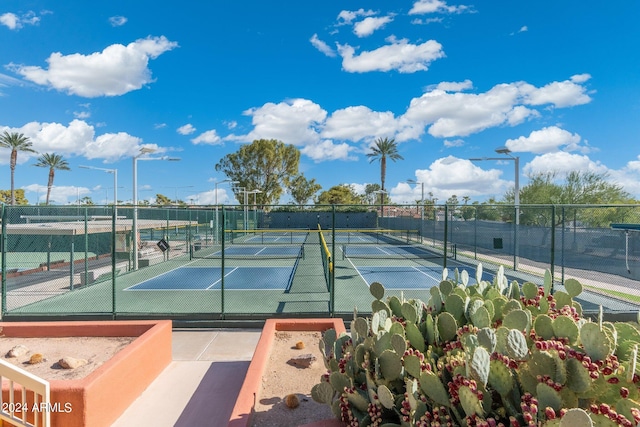 view of tennis court