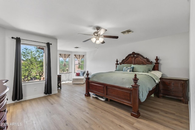 18132 W Cardinal Dr, Goodyear, AZ 85338 - bedroom featuring wood finished floors and ceiling fan