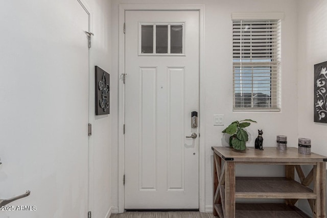 view of doorway to outside