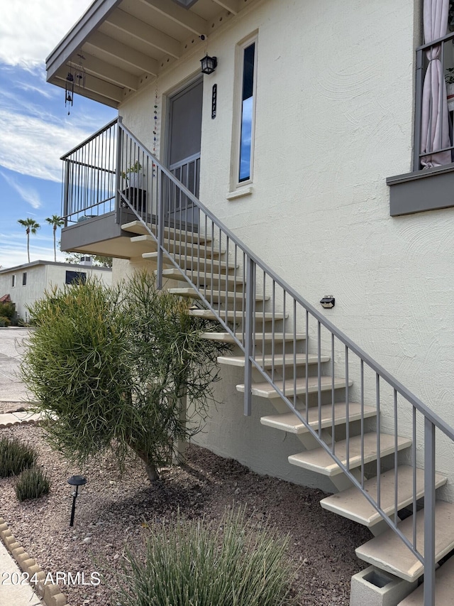 view of stairs