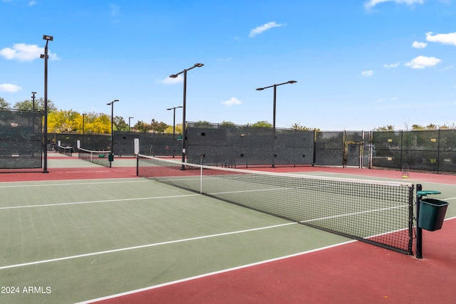 view of tennis court