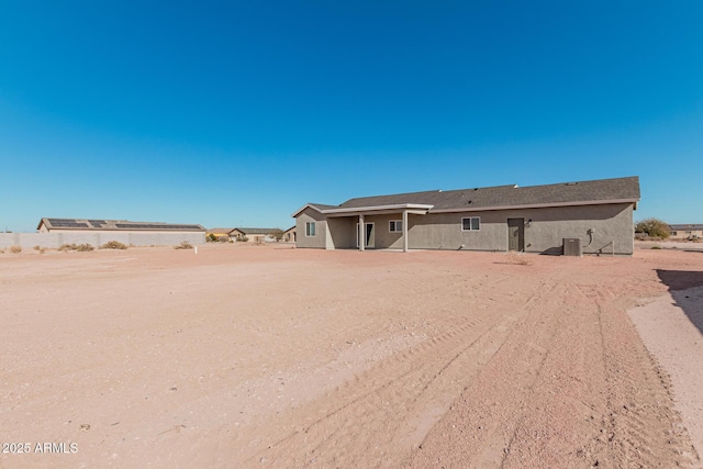 view of rear view of property