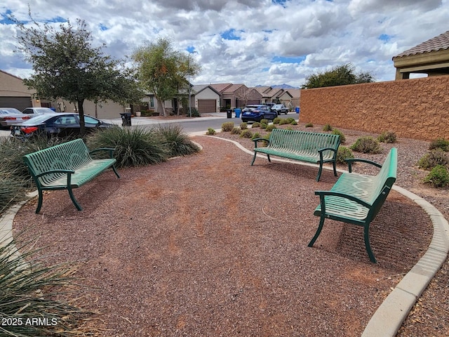 view of property's community with a residential view