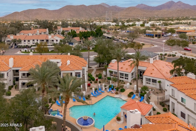 11375 E Sahuaro Dr Unit 2033, Scottsdale, AZ 85259 - aerial perspective of suburban area with a mountain backdrop