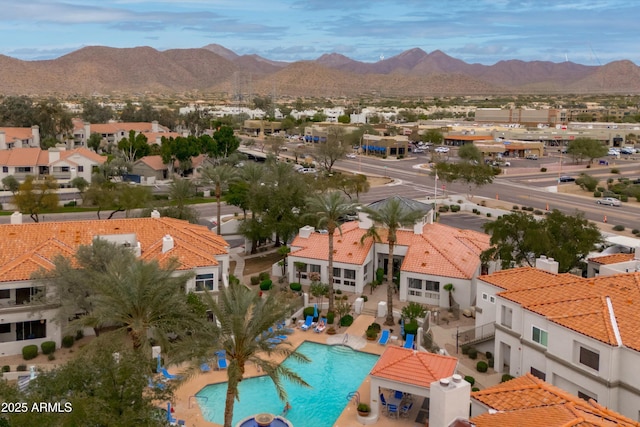 11375 E Sahuaro Dr Unit 2033, Scottsdale, AZ 85259 - aerial perspective of suburban area featuring a mountainous background