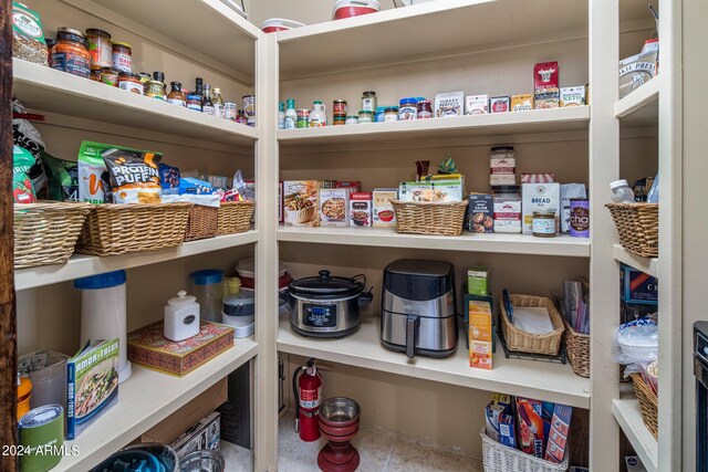 view of pantry