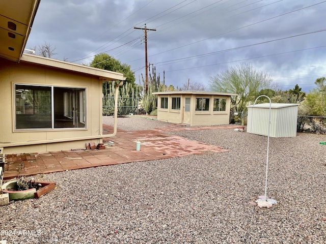5522 E Colby St, Mesa, AZ 85205 - view of yard with an outbuilding and a patio