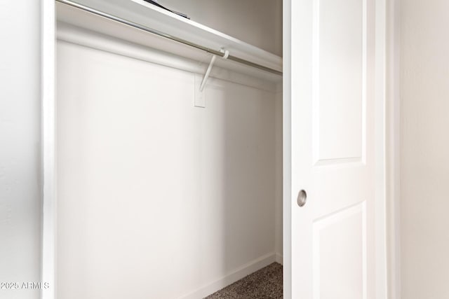 view of closet