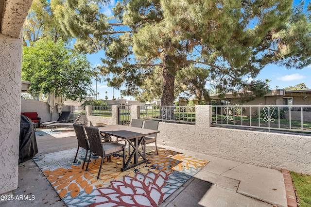 7832 E Via Marina, Scottsdale, AZ 85258 - view of patio with outdoor dining area