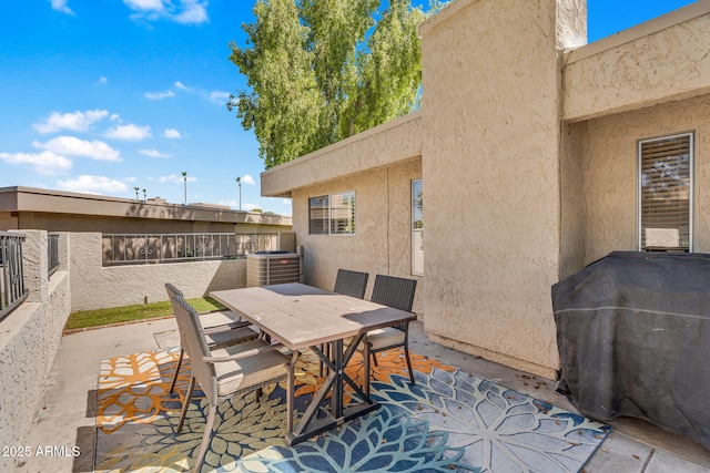 7832 E Via Marina, Scottsdale, AZ 85258 - view of patio / terrace featuring outdoor dining space and a grill