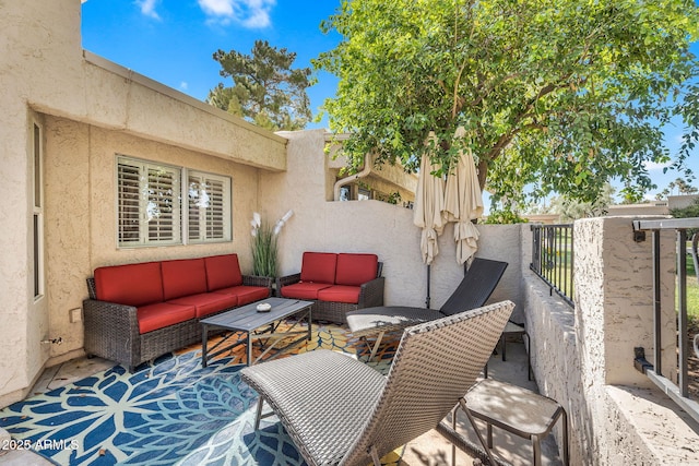 7832 E Via Marina, Scottsdale, AZ 85258 - view of patio featuring outdoor lounge area