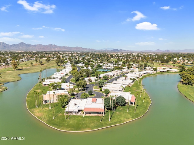 7832 E Via Marina, Scottsdale, AZ 85258 - aerial view of residential area with a water and mountain view and a golf club