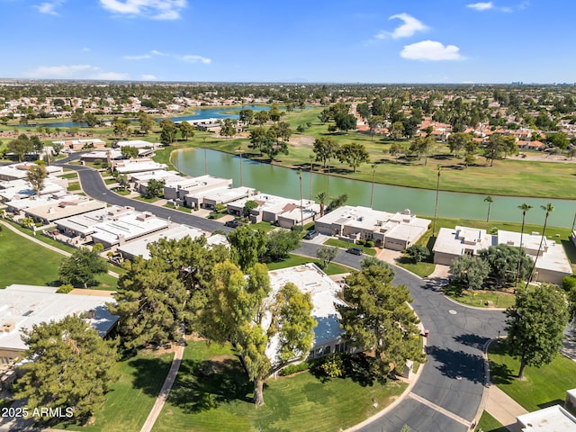 7832 E Via Marina, Scottsdale, AZ 85258 - aerial view of property and surrounding area featuring a large body of water and nearby suburban area
