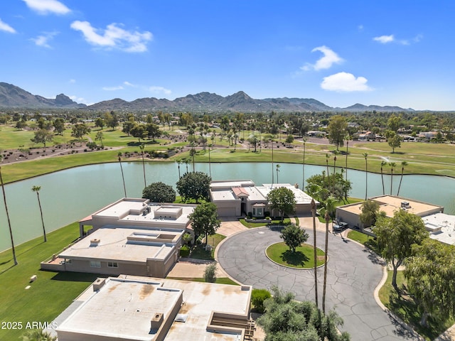 7832 E Via Marina, Scottsdale, AZ 85258 - aerial view of residential area featuring a water and mountain view