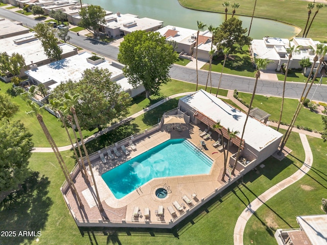7832 E Via Marina, Scottsdale, AZ 85258 - aerial view of a large body of water and a pool