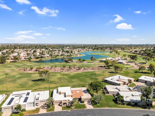 7832 E Via Marina, Scottsdale, AZ 85258 - aerial perspective of suburban area with a large body of water and a local golf course
