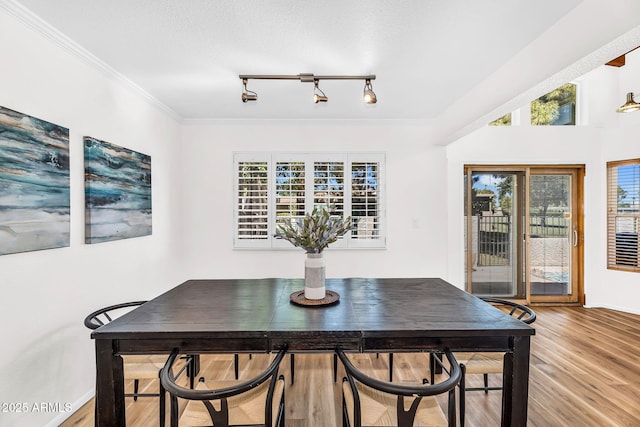 7832 E Via Marina, Scottsdale, AZ 85258 - dining space with wood finished floors and ornamental molding