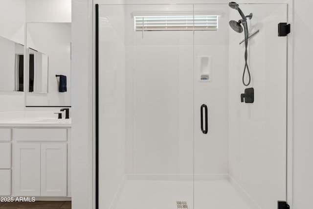 23037 E Domingo Rd, Queen Creek, AZ 85142 - bathroom with a shower stall and vanity