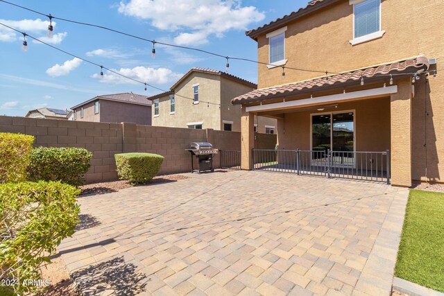 view of patio featuring area for grilling