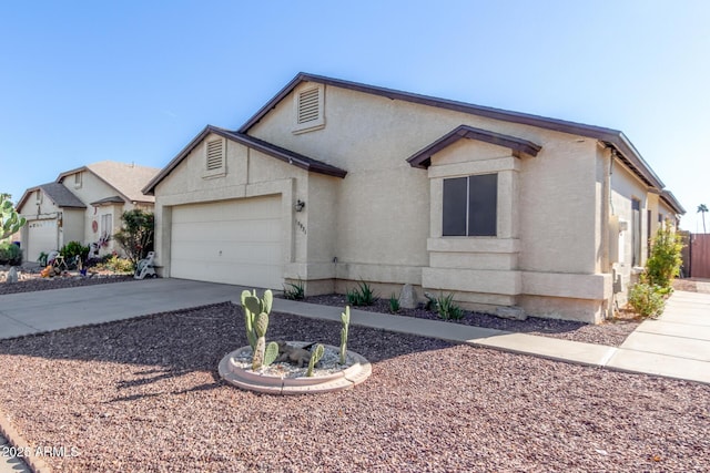 ranch-style house with a garage