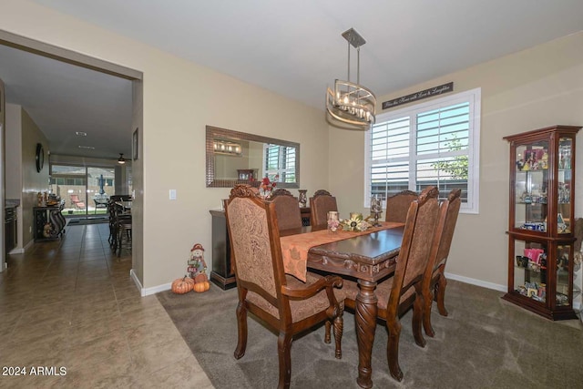 view of dining space