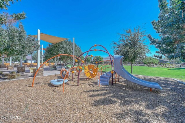 view of jungle gym