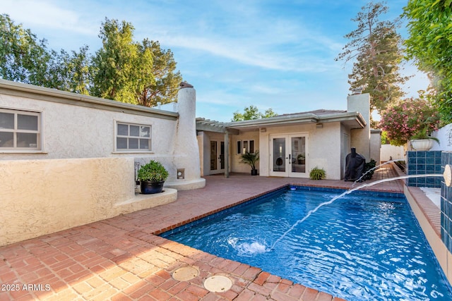 106 E Echo Ln, Phoenix, AZ 85020 - view of swimming pool with french doors, fence, central AC unit, a patio area, and a fenced in pool