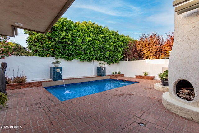 106 E Echo Ln, Phoenix, AZ 85020 - view of swimming pool with a patio area, a fenced in pool, and a fenced backyard