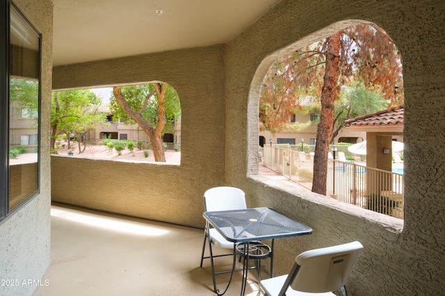 view of sunroom / solarium