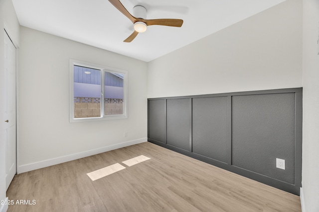 4720 W Northview Ave, Glendale, AZ 85301 - unfurnished bedroom featuring wood finished floors, a closet, and a ceiling fan
