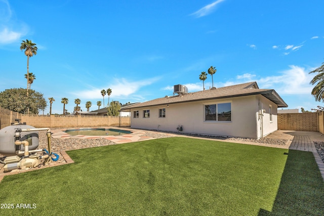 4720 W Northview Ave, Glendale, AZ 85301 - back of property with a patio, stucco siding, and central air condition unit