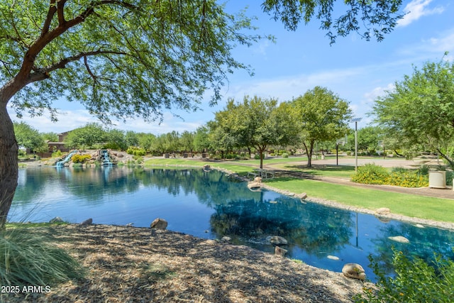 view of water feature