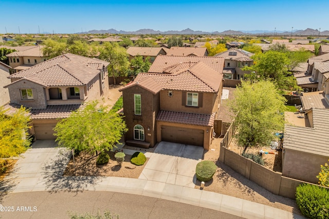 3603 E Salter Dr, Phoenix, AZ 85050 - bird's eye view featuring a mountain view and a residential view