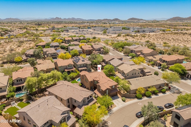 3603 E Salter Dr, Phoenix, AZ 85050 - birds eye view of property with a residential view and a mountain view