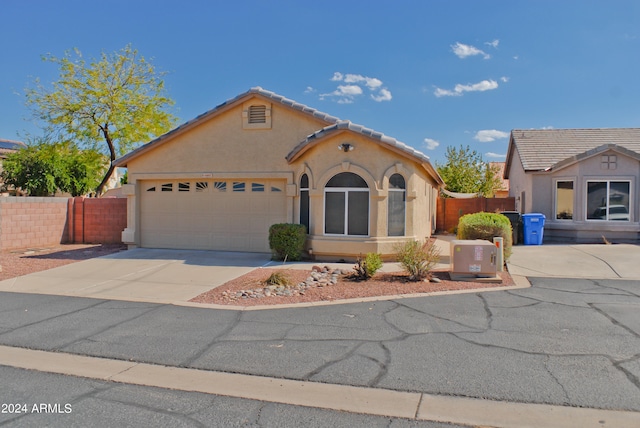 view of front of home featuring a garage