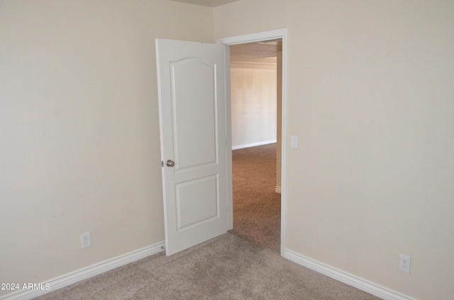 view of carpeted empty room